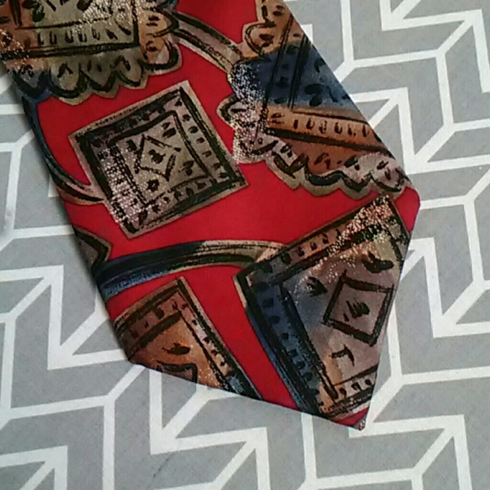 Vintage Pierre Balmain Couture Silk Tie EUC